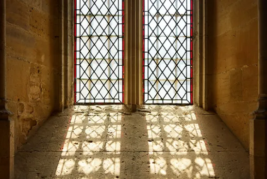 Hall staircase window detail