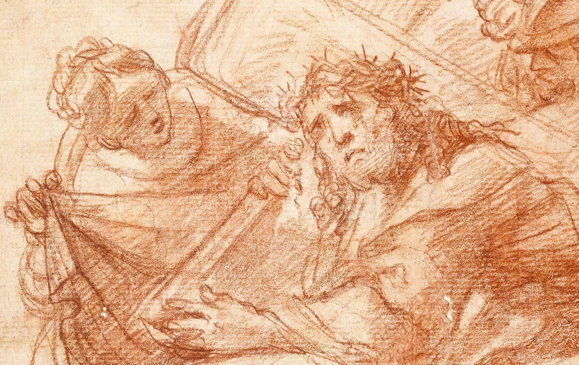 Detail from Christ carrying the cross by Mattia Preti, Christ Church