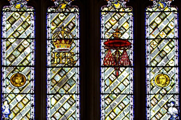 Detail of a window in the Great Hall