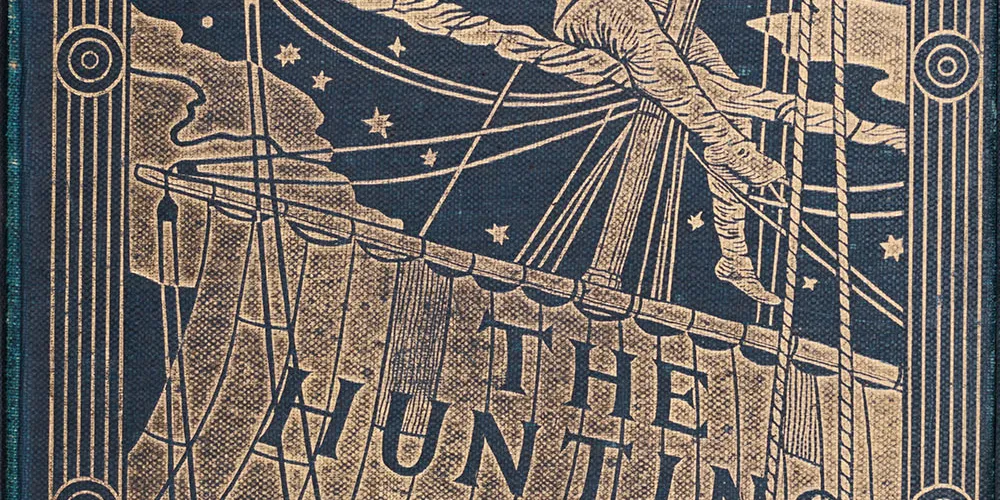 detail from the cover of a first edition of The Hunting Of The Snark