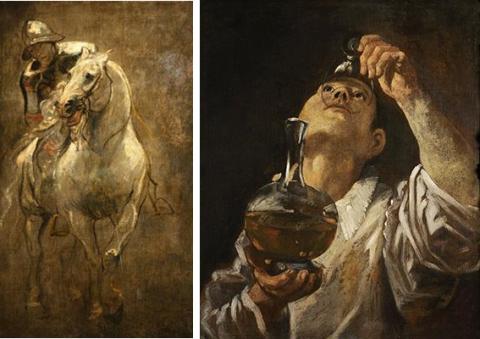 Sir Anthony van Dyck’s 'A Soldier on Horseback' and Annibale Carracci’s 'A Boy Drinking'