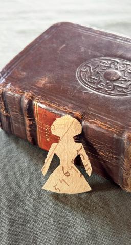 An endearing 17th-century bookmark found enclosed in the book