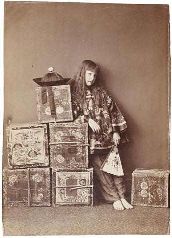 Xie Kitchin as 'a Chinese Tea Merchant', July 1873