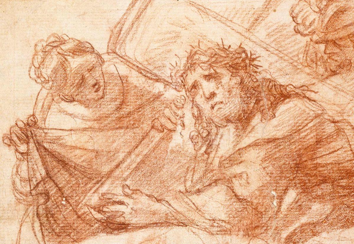 Detail from Christ carrying the cross by Mattia Preti, Christ Church