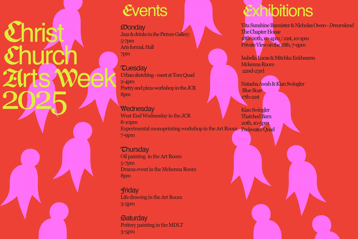 Christ Church Arts Week programme 2025