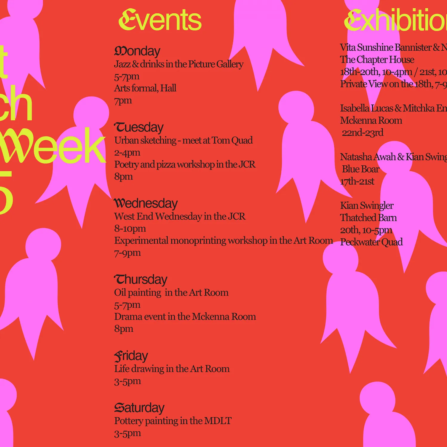 Christ Church Arts Week programme 2025