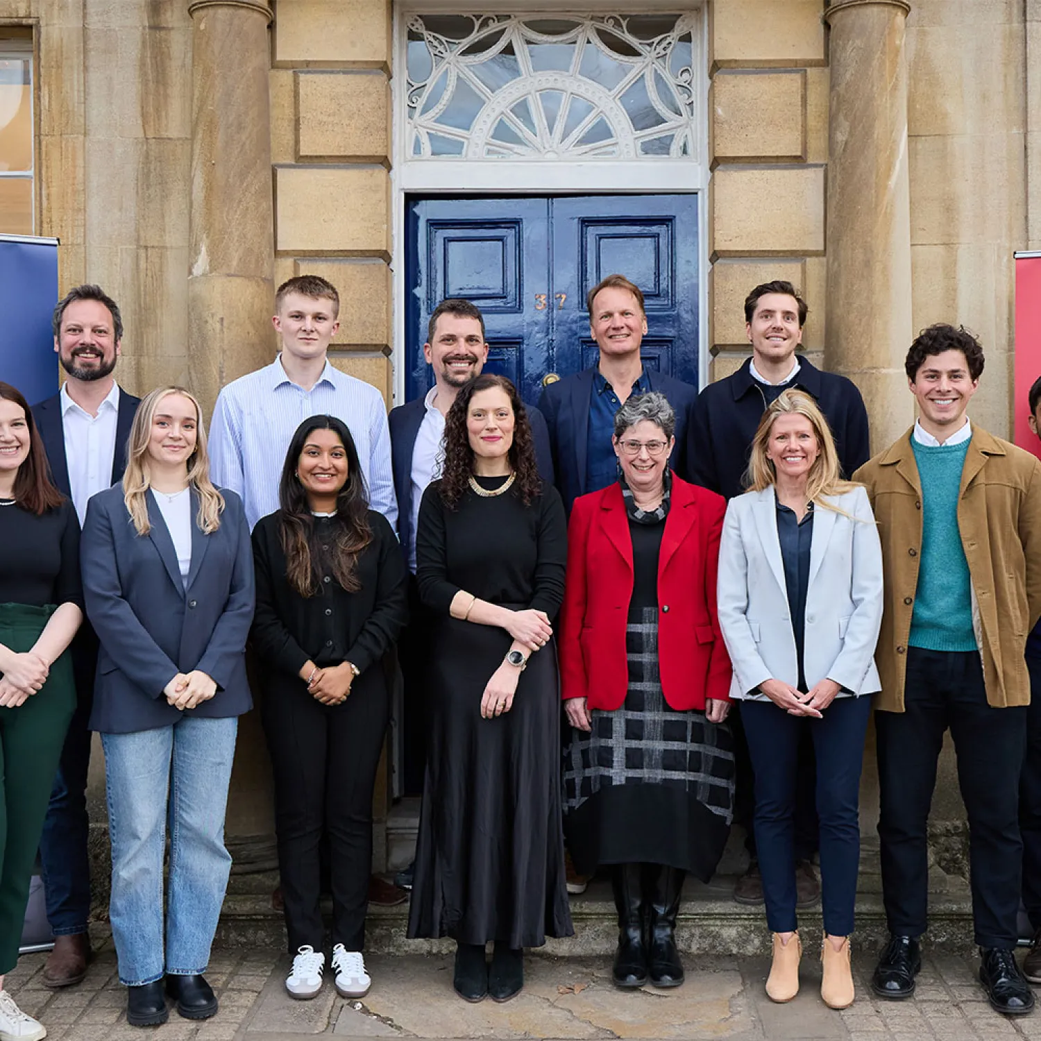 Members of the Oxford Edge development team posing for the opening