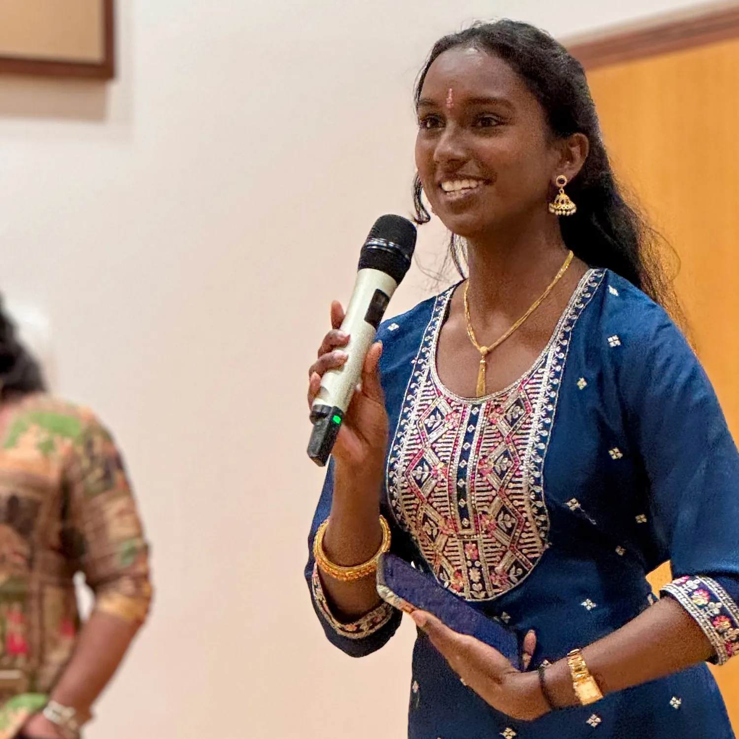 A speaker at the Lens of Light event